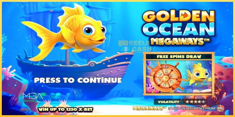 Golden Ocean Megaways акча үчүн оюн машинасы, сүрөт 1