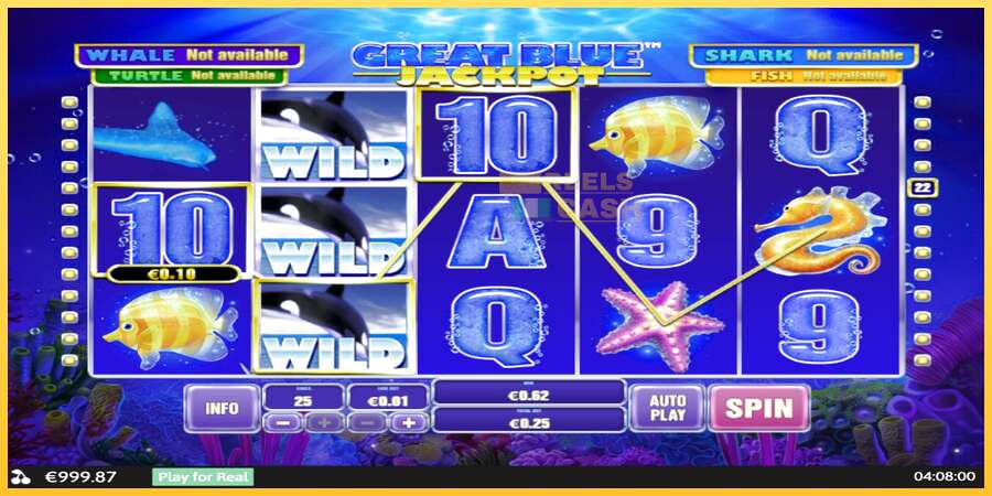 Great Blue Jackpot акча үчүн оюн машинасы, сүрөт 3