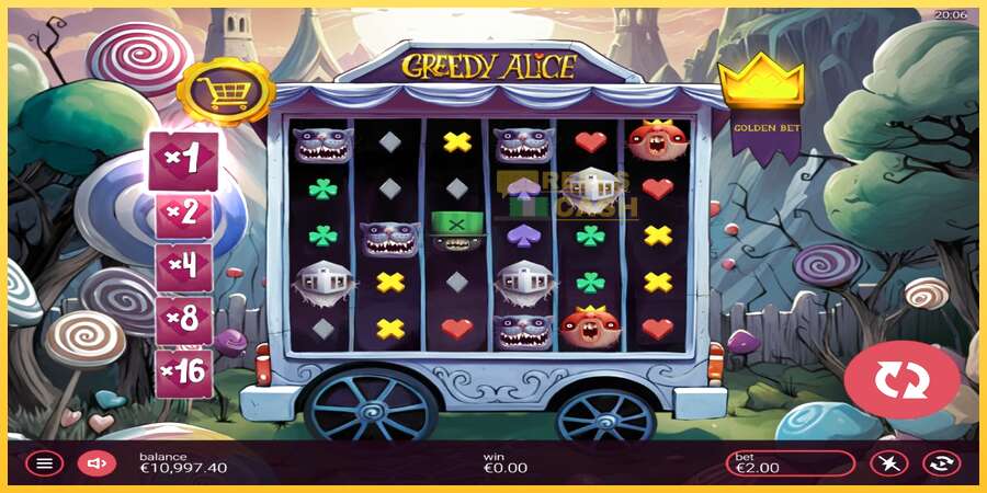 Greedy Alice акча үчүн оюн машинасы, сүрөт 2