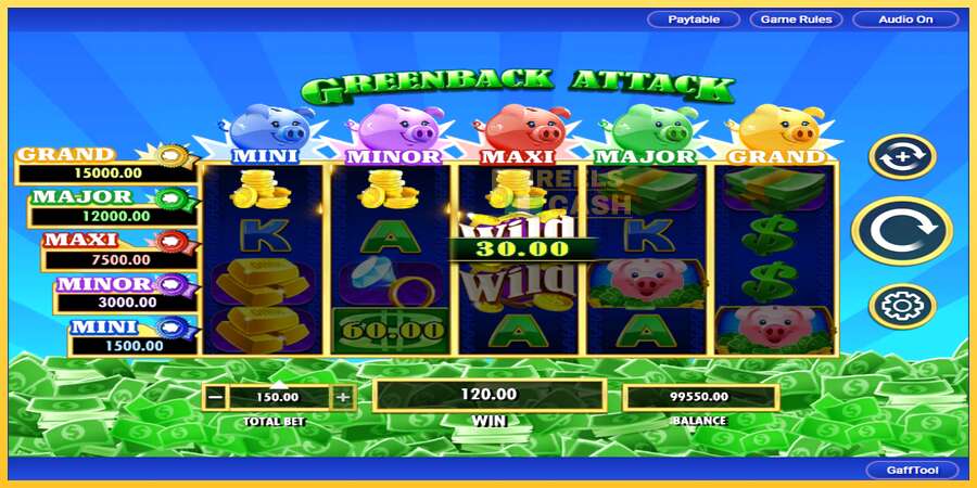 Greenback Attack акча үчүн оюн машинасы, сүрөт 3