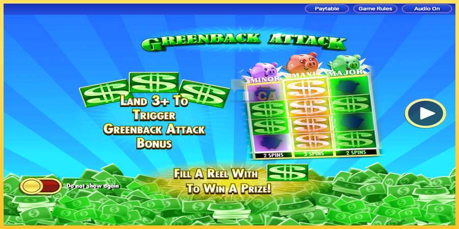 Greenback Attack акча үчүн оюн машинасы, сүрөт 4