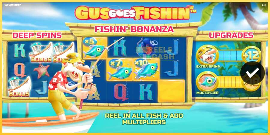 Gus Goes Fishin акча үчүн оюн машинасы, сүрөт 1