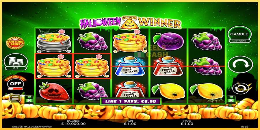 Halloween Golden Winner акча үчүн оюн машинасы, сүрөт 3