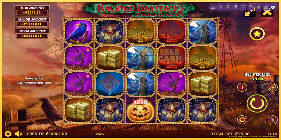 Haunted Haystacks - Spooky Hold and Win акча үчүн оюн машинасы, сүрөт 2