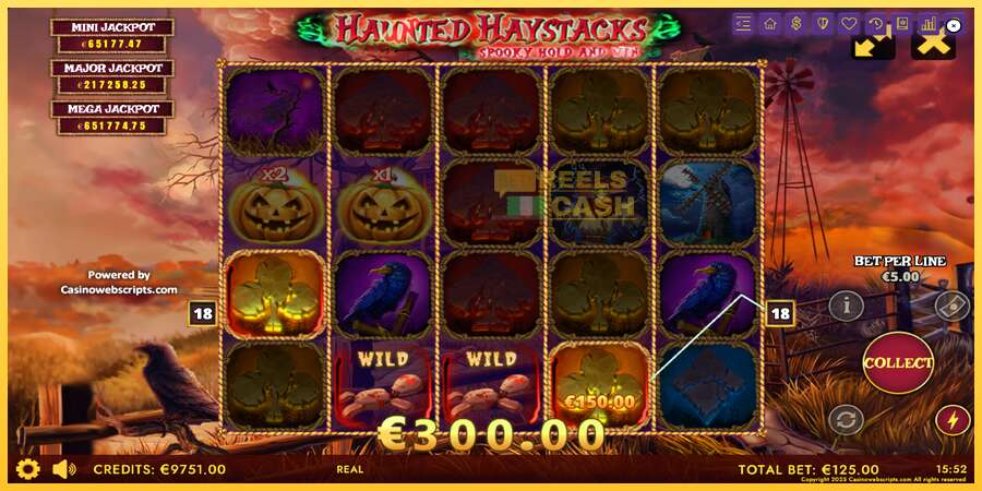 Haunted Haystacks - Spooky Hold and Win акча үчүн оюн машинасы, сүрөт 3