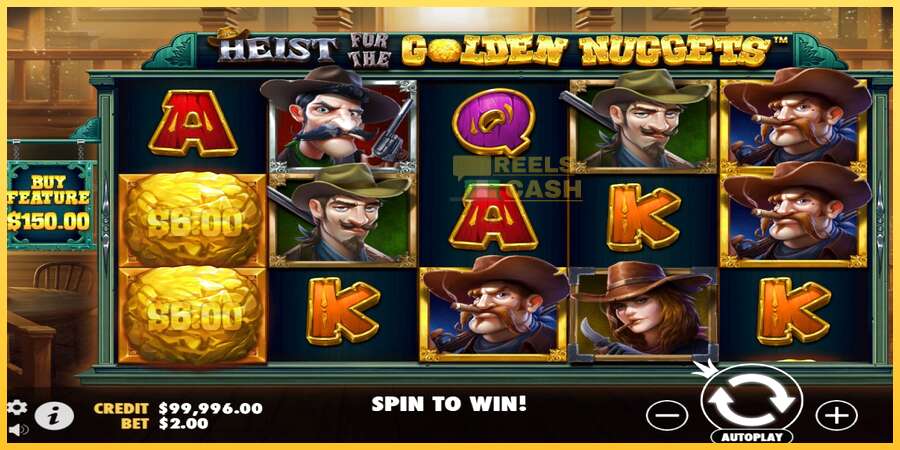 Heist for the Golden Nuggets акча үчүн оюн машинасы, сүрөт 2