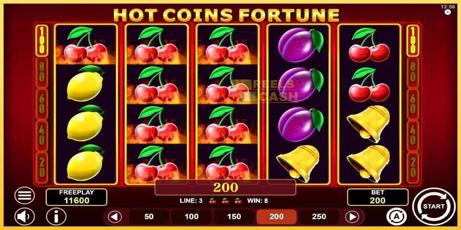 Hot Coins Fortune акча үчүн оюн машинасы, сүрөт 3