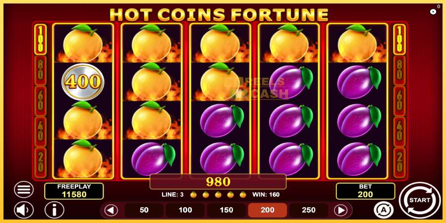 Hot Coins Fortune акча үчүн оюн машинасы, сүрөт 4