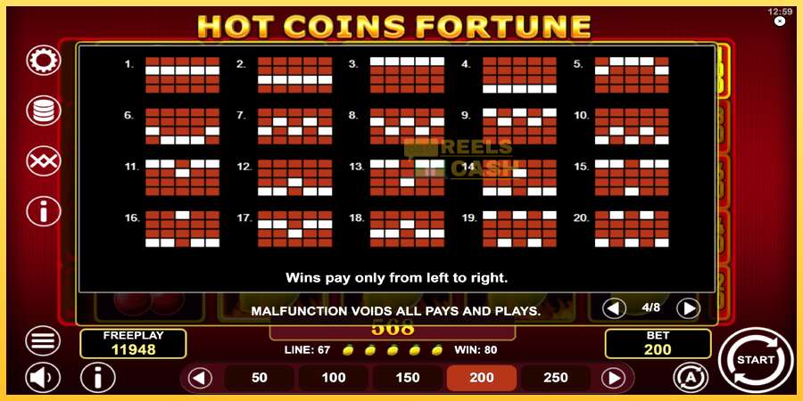 Hot Coins Fortune акча үчүн оюн машинасы, сүрөт 7