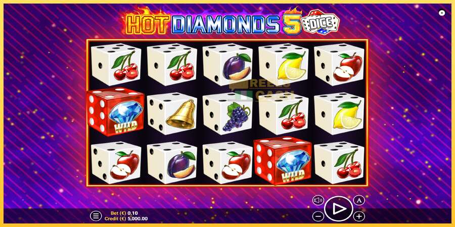 Hot Diamonds 5 Dice акча үчүн оюн машинасы, сүрөт 1