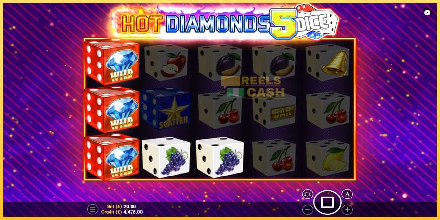 Hot Diamonds 5 Dice акча үчүн оюн машинасы, сүрөт 4