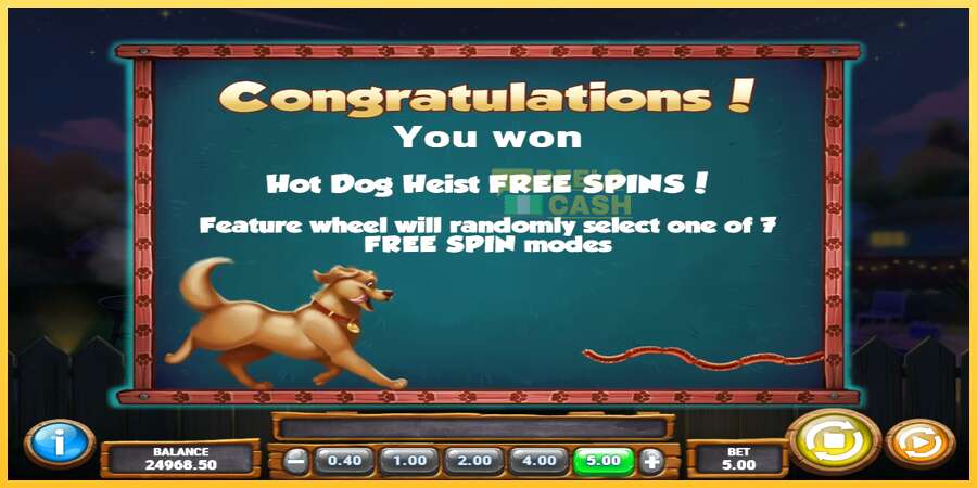 Hot Dog Heist акча үчүн оюн машинасы, сүрөт 3