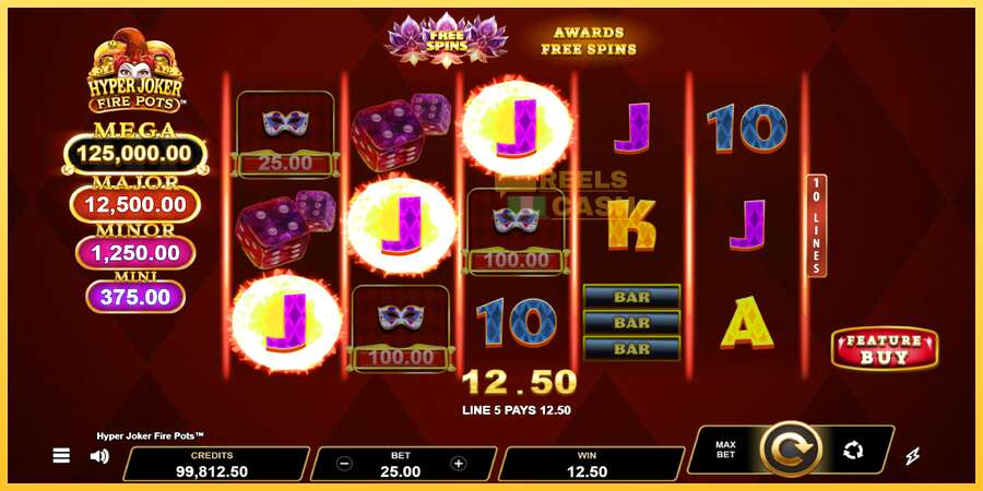 Hyper Joker Fire Pots акча үчүн оюн машинасы, сүрөт 2