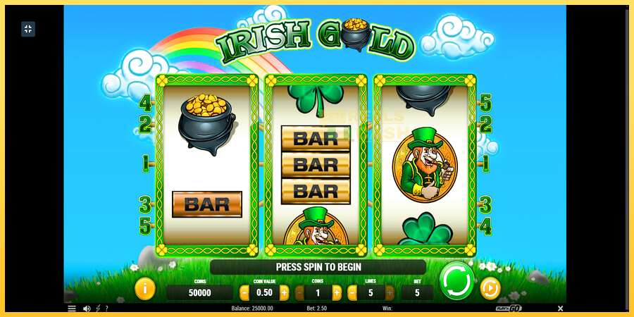 Irish Gold акча үчүн оюн машинасы, сүрөт 1