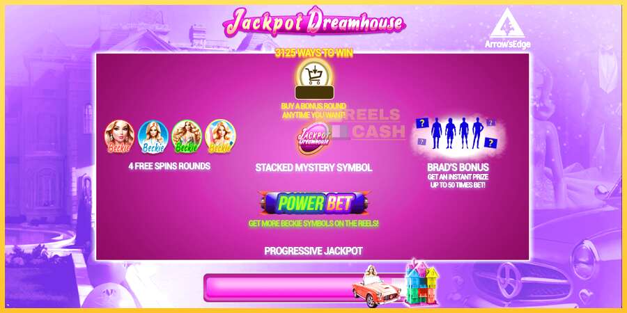 Jackpot Dreamhouse акча үчүн оюн машинасы, сүрөт 1