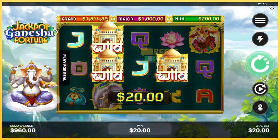 Jackpot Ganesha Fortune акча үчүн оюн машинасы, сүрөт 4