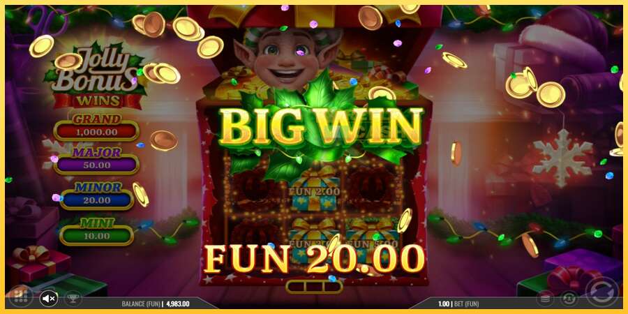 Jolly Bonus Wins акча үчүн оюн машинасы, сүрөт 3