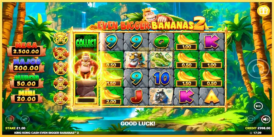 King Kong Cash Even Bigger Bananas 2 акча үчүн оюн машинасы, сүрөт 2