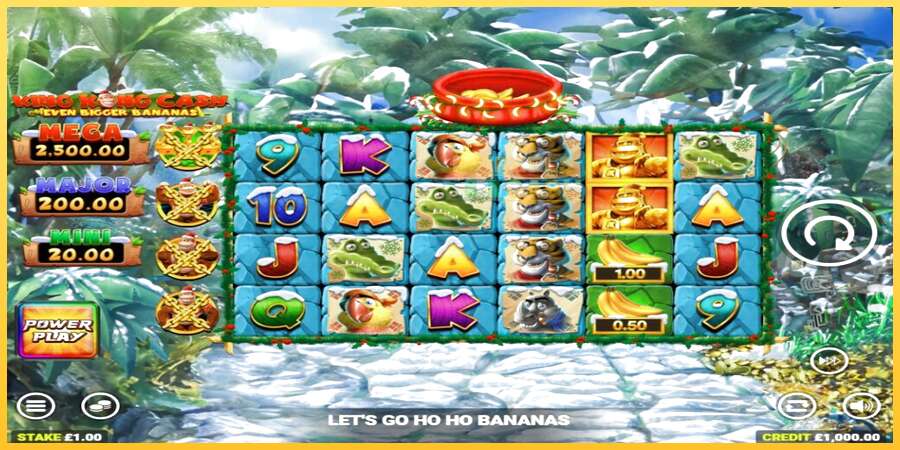 King Kong Cash Even Bigger Bananas Power Play акча үчүн оюн машинасы, сүрөт 2