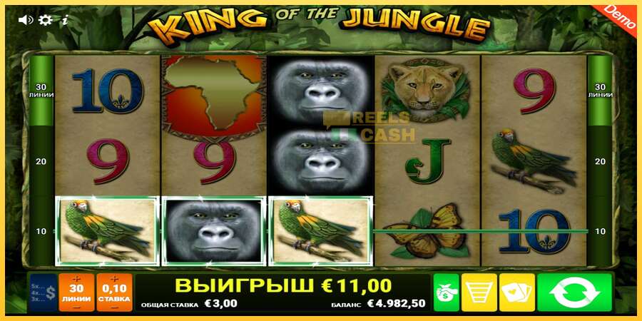 King of the Jungle акча үчүн оюн машинасы, сүрөт 4