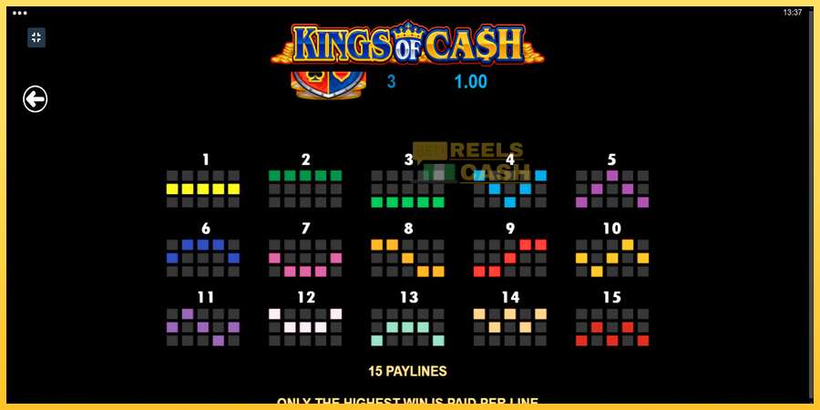 Kings of Cash акча үчүн оюн машинасы, сүрөт 7