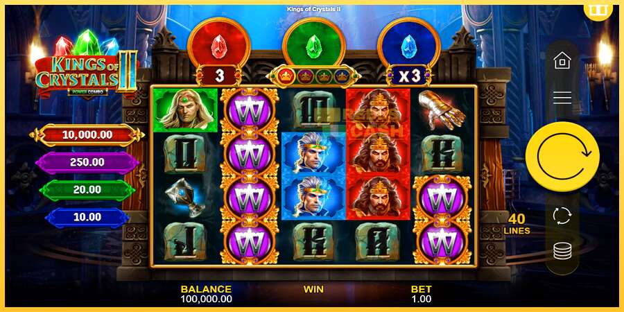 Kings of Crystals II Power Combo акча үчүн оюн машинасы, сүрөт 1