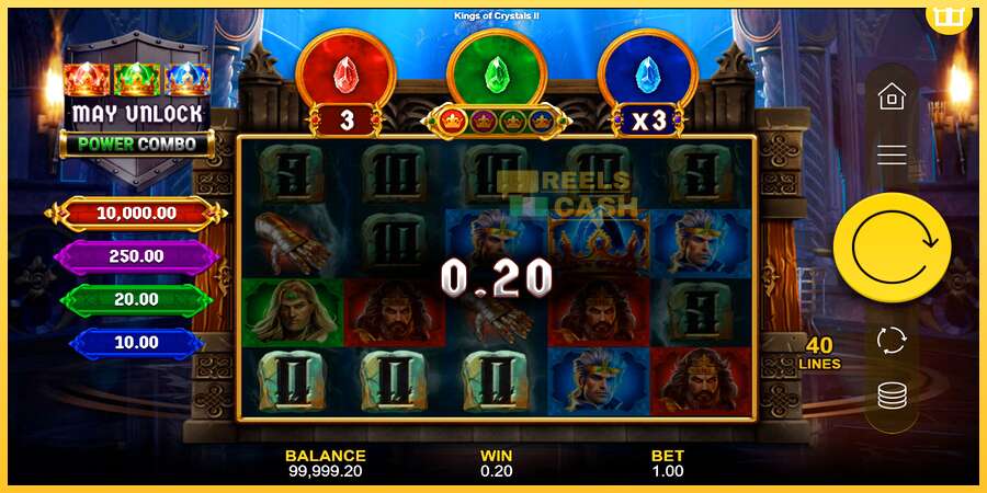 Kings of Crystals II Power Combo акча үчүн оюн машинасы, сүрөт 2