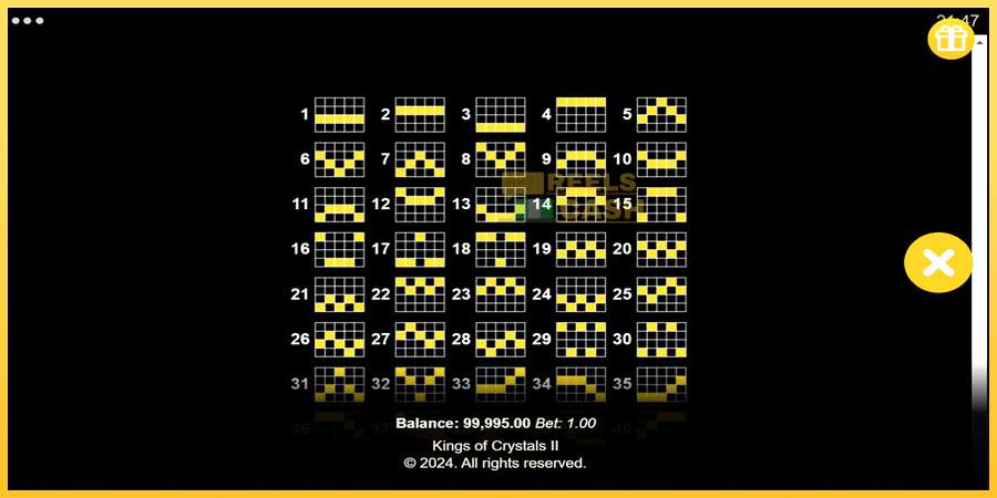 Kings of Crystals II Power Combo акча үчүн оюн машинасы, сүрөт 7