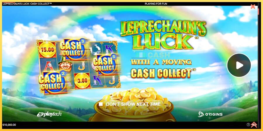 Leprechauns Luck Cash Collect Megaways PowerPlay Jackpot акча үчүн оюн машинасы, сүрөт 1