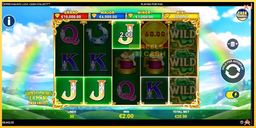 Leprechauns Luck Cash Collect Megaways PowerPlay Jackpot акча үчүн оюн машинасы, сүрөт 3