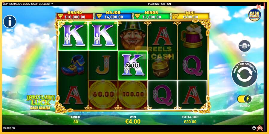 Leprechauns Luck Cash Collect Megaways PowerPlay Jackpot акча үчүн оюн машинасы, сүрөт 4