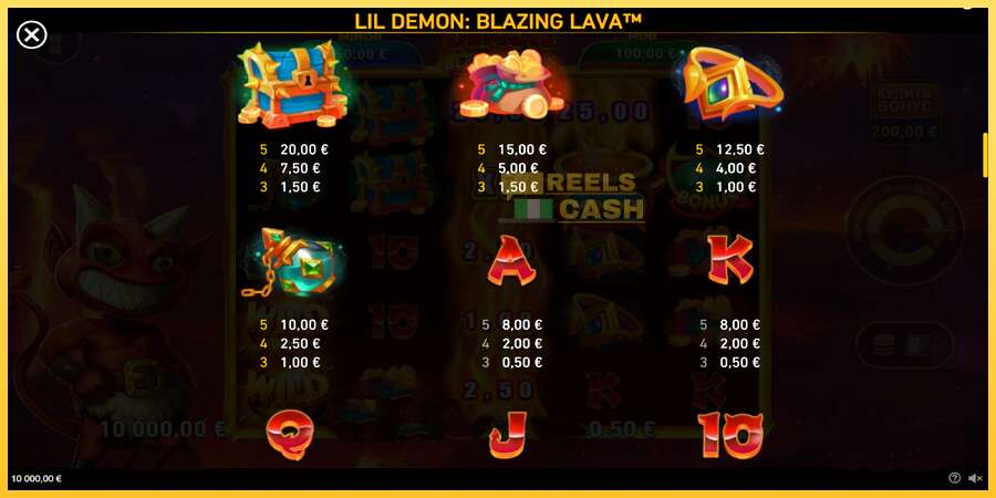 Lil Demon Blazing Lava акча үчүн оюн машинасы, сүрөт 5