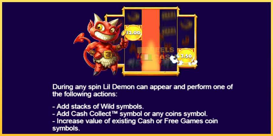 Lil Demon Mega Cash Collect акча үчүн оюн машинасы, сүрөт 5