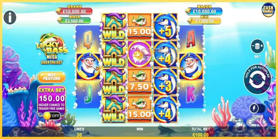 Lucky Bass Mega Cash Collect акча үчүн оюн машинасы, сүрөт 2