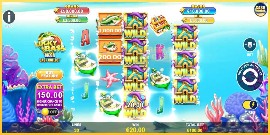 Lucky Bass Mega Cash Collect акча үчүн оюн машинасы, сүрөт 4