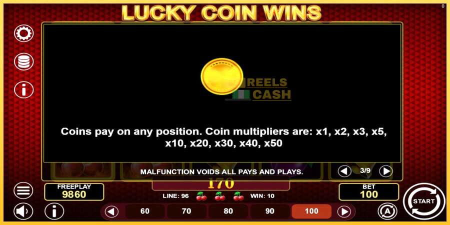 Lucky Coin Wins акча үчүн оюн машинасы, сүрөт 6