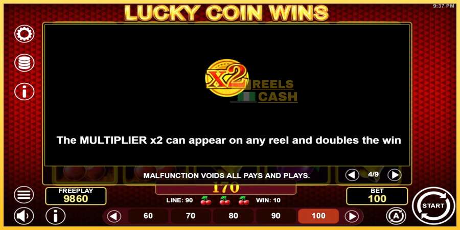 Lucky Coin Wins акча үчүн оюн машинасы, сүрөт 7