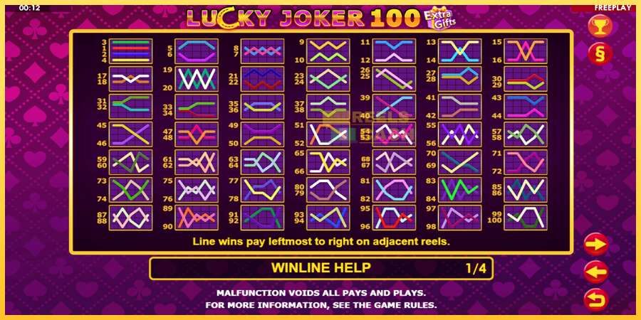 Lucky Joker 100 Extra Gifts акча үчүн оюн машинасы, сүрөт 6