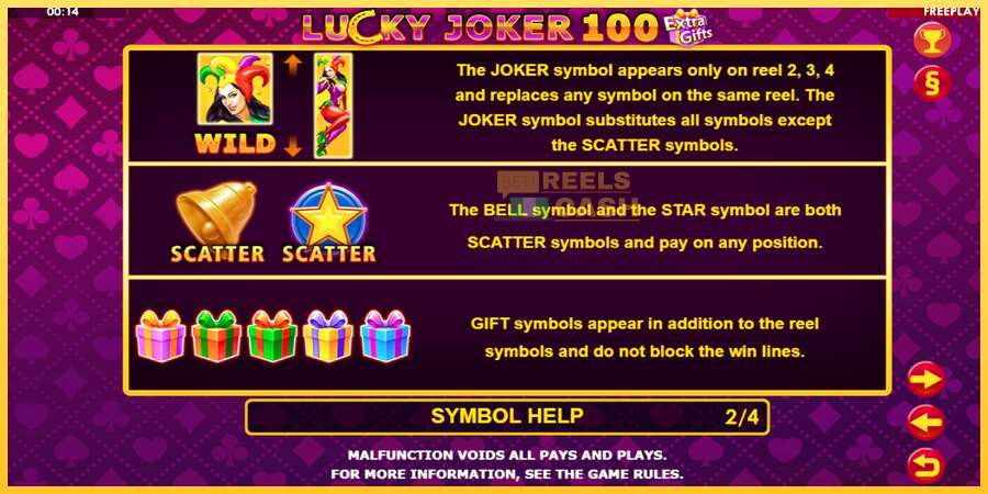 Lucky Joker 100 Extra Gifts акча үчүн оюн машинасы, сүрөт 7