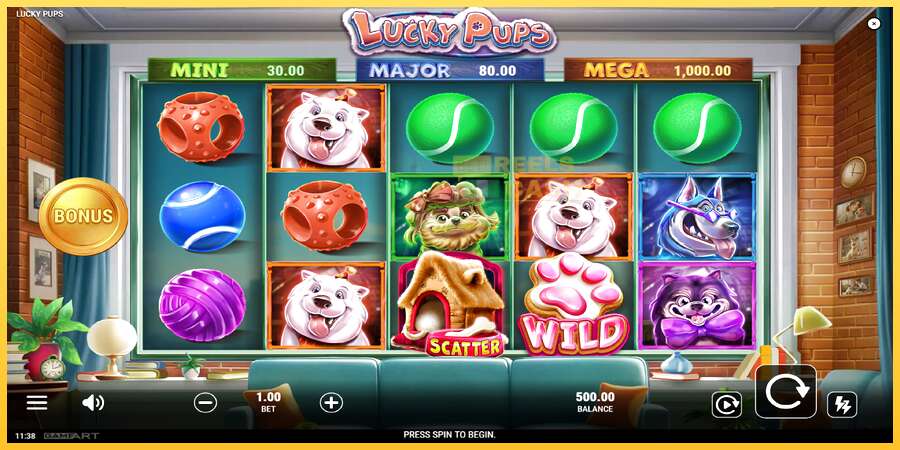 Lucky Pups акча үчүн оюн машинасы, сүрөт 2