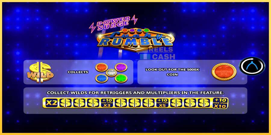 Lucky Rumble Power Surge акча үчүн оюн машинасы, сүрөт 1