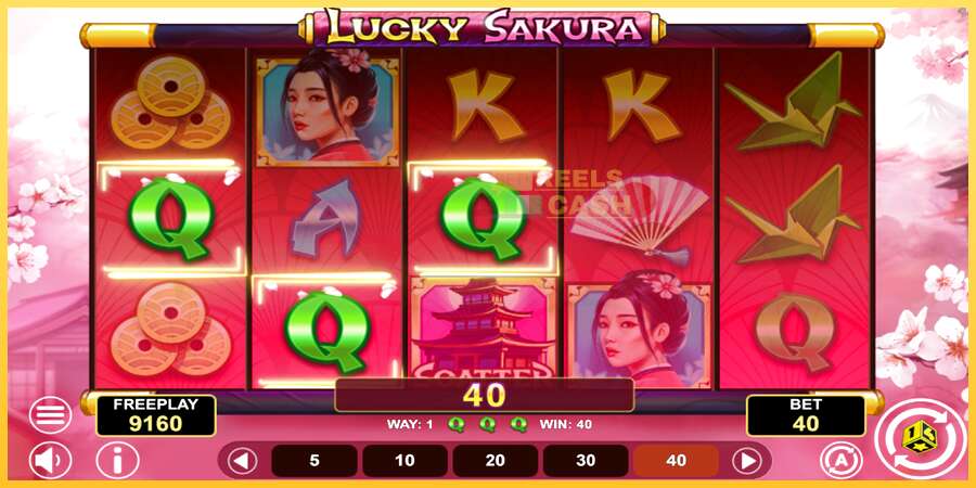 Lucky Sakura Win Spins акча үчүн оюн машинасы, сүрөт 4