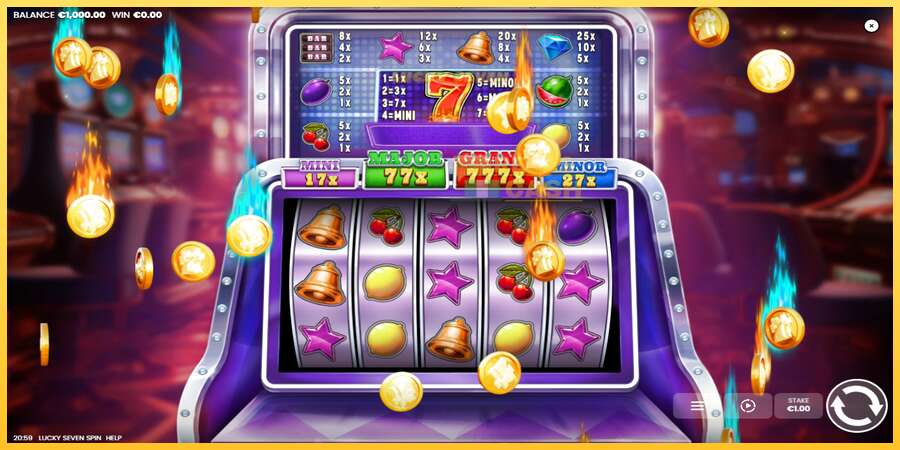 Lucky Seven Spin акча үчүн оюн машинасы, сүрөт 2