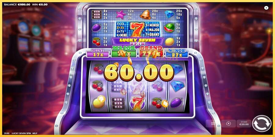 Lucky Seven Spin акча үчүн оюн машинасы, сүрөт 3