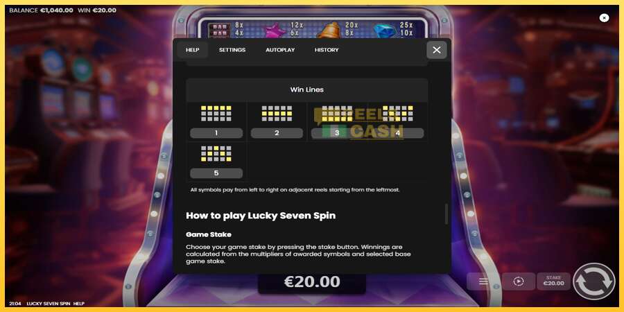 Lucky Seven Spin акча үчүн оюн машинасы, сүрөт 7