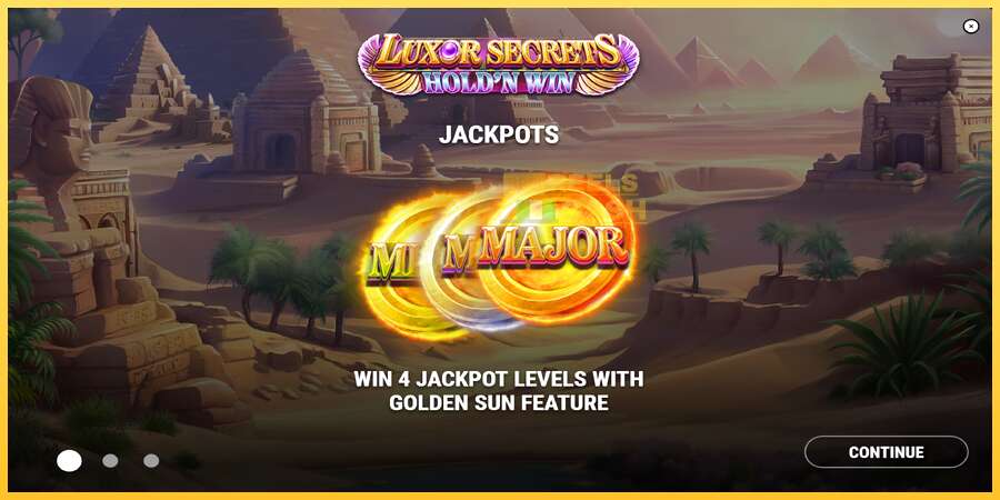 Luxor Secrets Holdn Win акча үчүн оюн машинасы, сүрөт 1