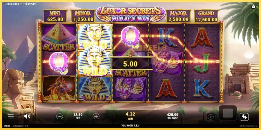 Luxor Secrets Holdn Win акча үчүн оюн машинасы, сүрөт 3