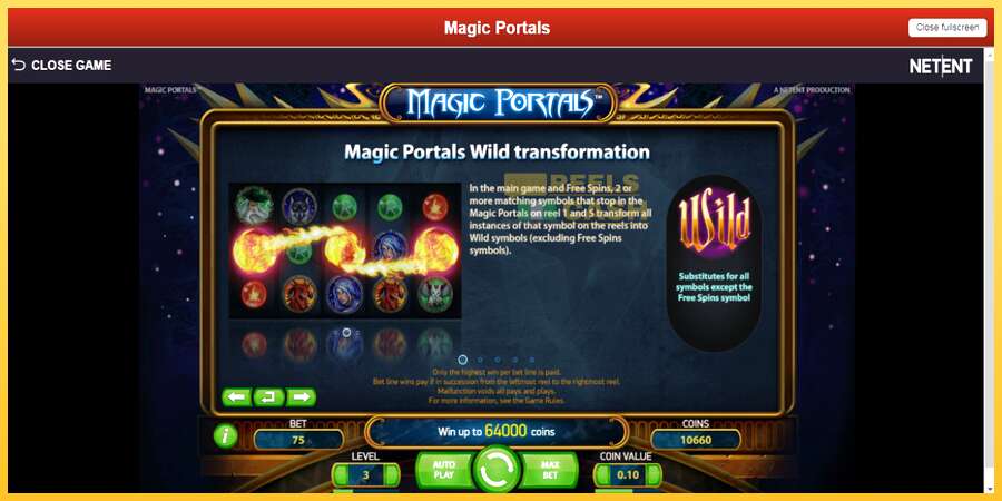 Magic Portals акча үчүн оюн машинасы, сүрөт 5