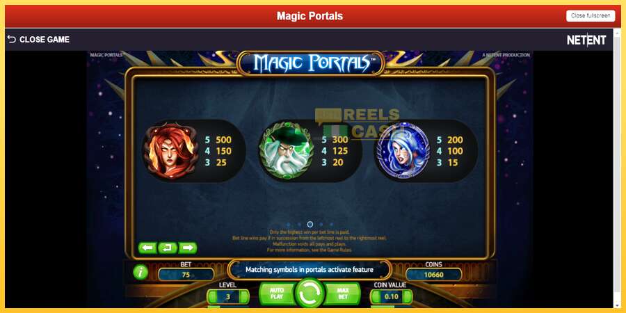 Magic Portals акча үчүн оюн машинасы, сүрөт 6