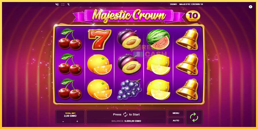 Majestic Crown 10 акча үчүн оюн машинасы, сүрөт 1